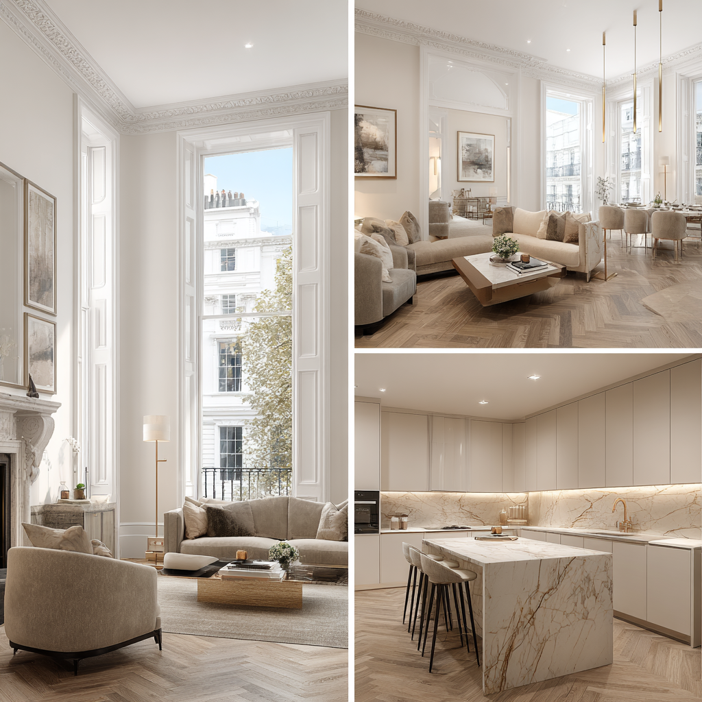 3a Pembroke Gardens Kensington W8 apartment refurbishment