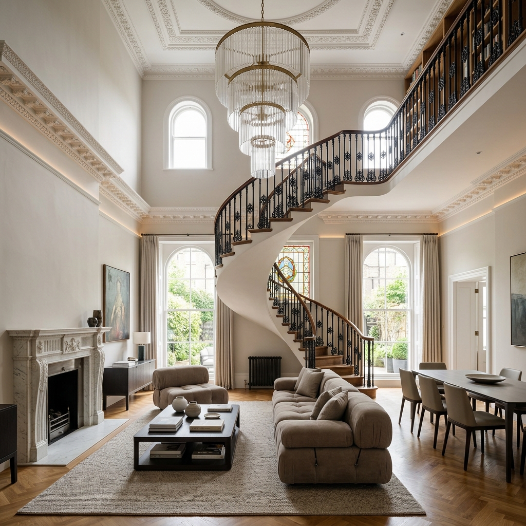 Luxury listed building renovation in chelsea