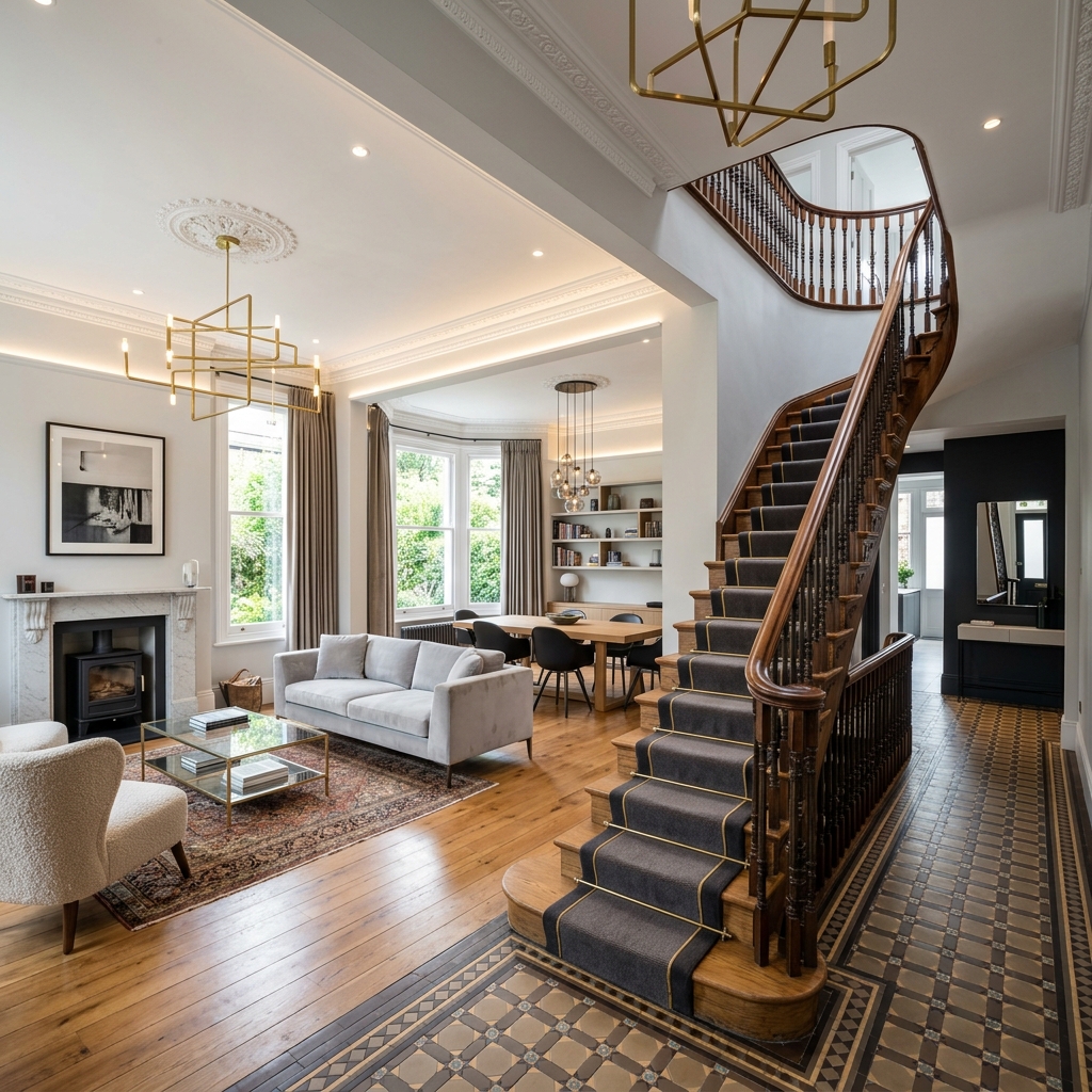 Luxury period property restoration in clapham