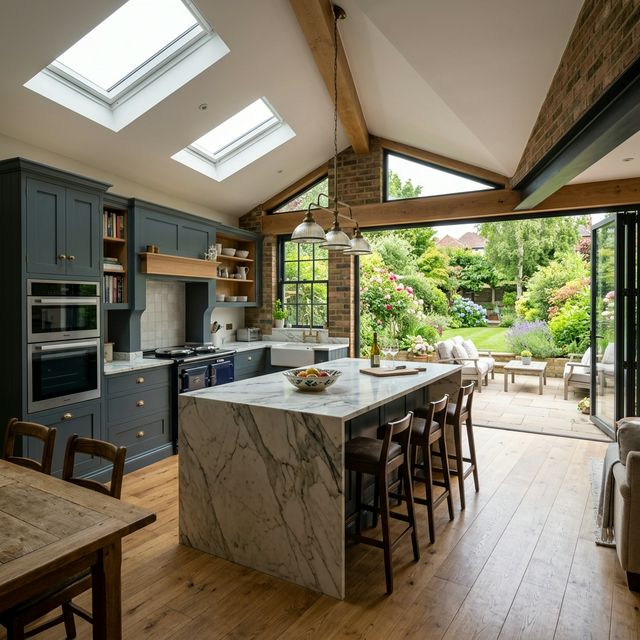 Luxury kitchen renovation in golders green