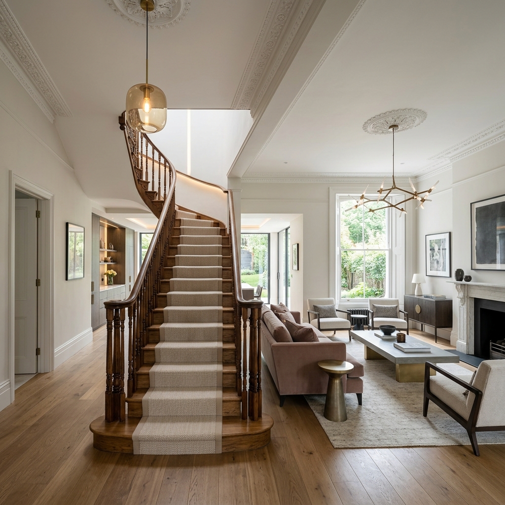 Luxury listed building renovation in putney