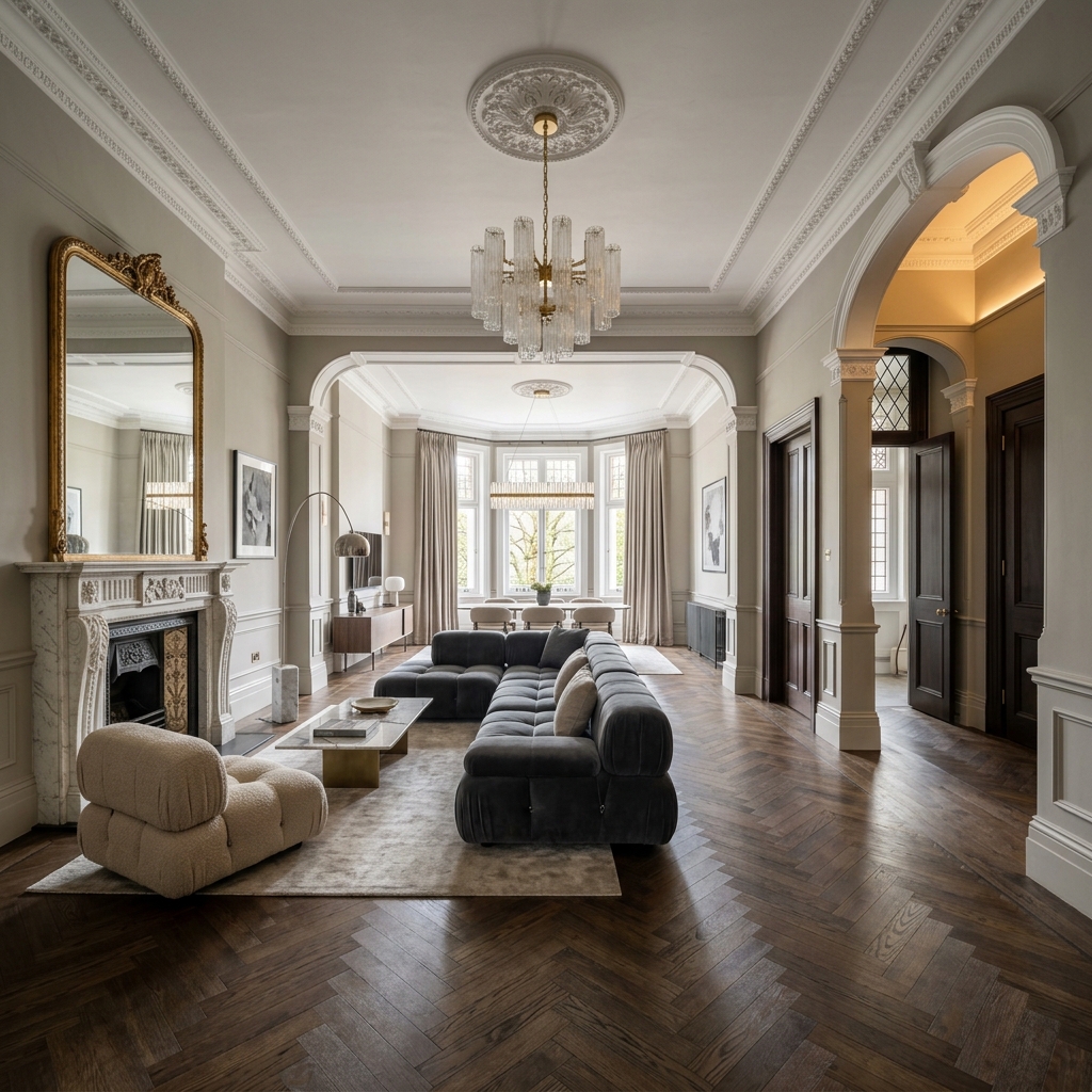 Luxury listed building renovation in south kensington