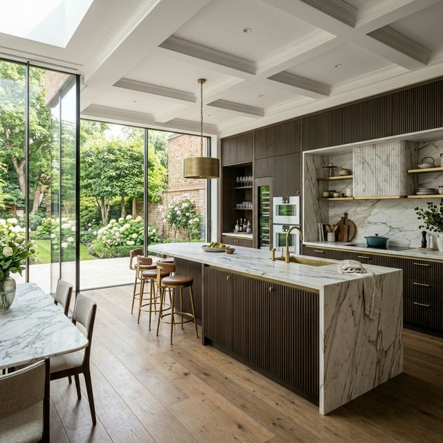 Luxury open plan kitchen in st johns wood